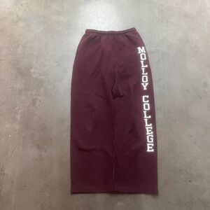 Vintage molloy college men's‎ red spell out logo Jansport sweat pants wide leg S